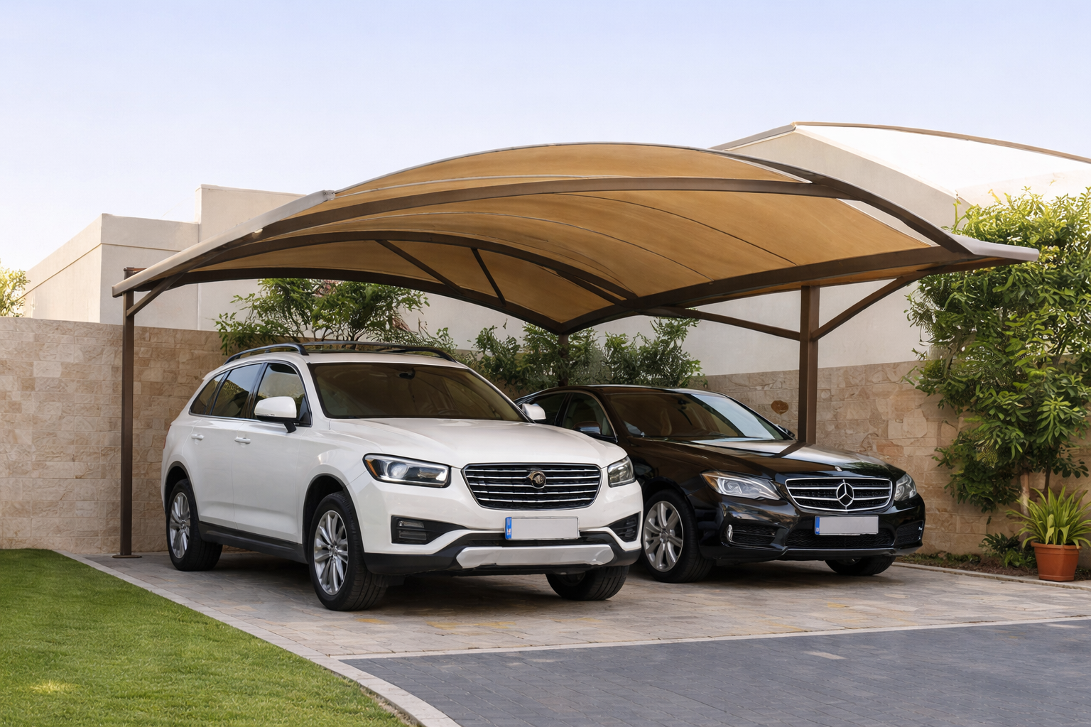 مظلات وسواتر تلال النهضة